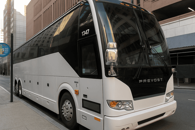 a Lynchburg Coach Bus Service coach bus