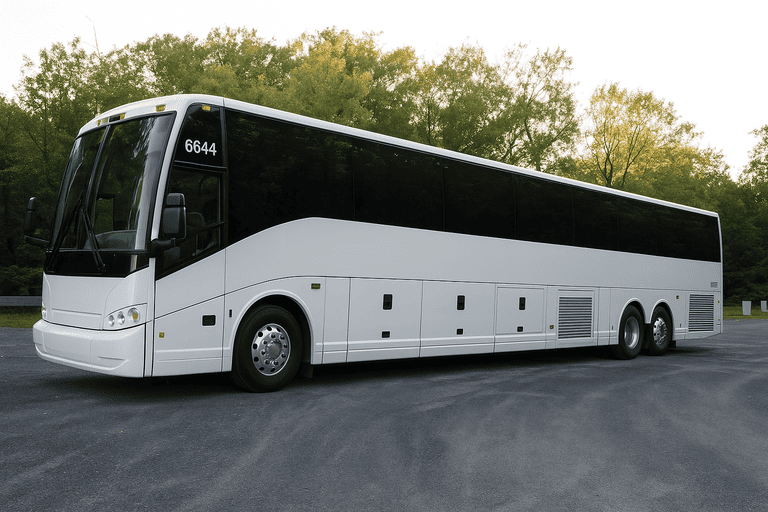 exterior of Lynchburg Coach Bus Service coach bus