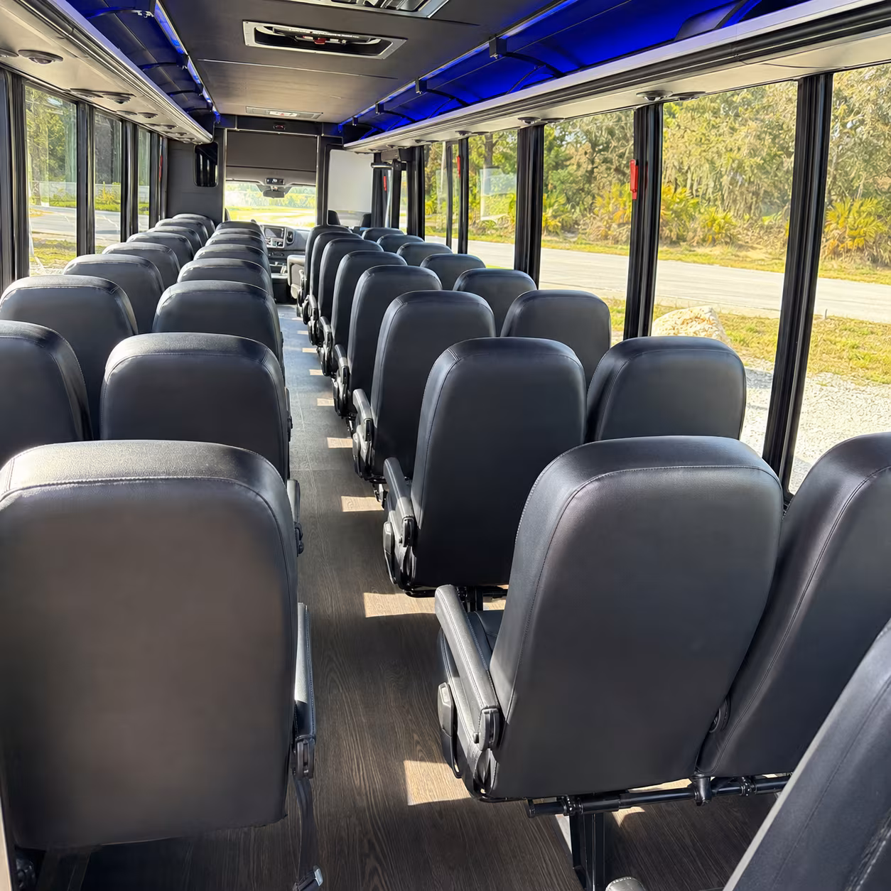 lynchburg 25 passenger minibus inside