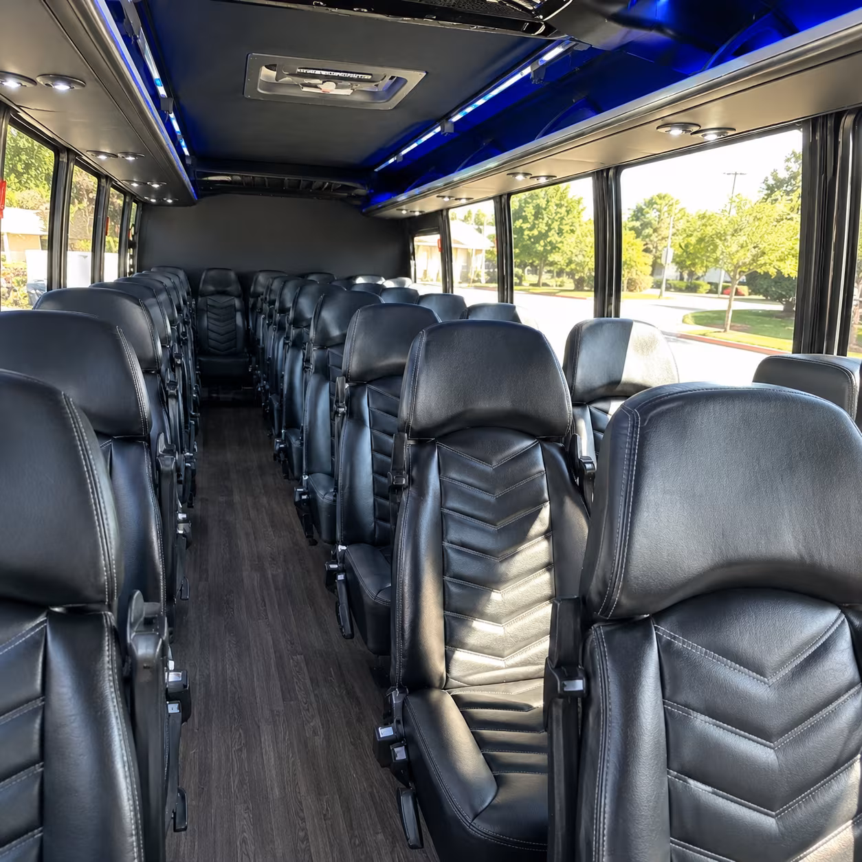 lynchburg 28 passenger minibus inside
