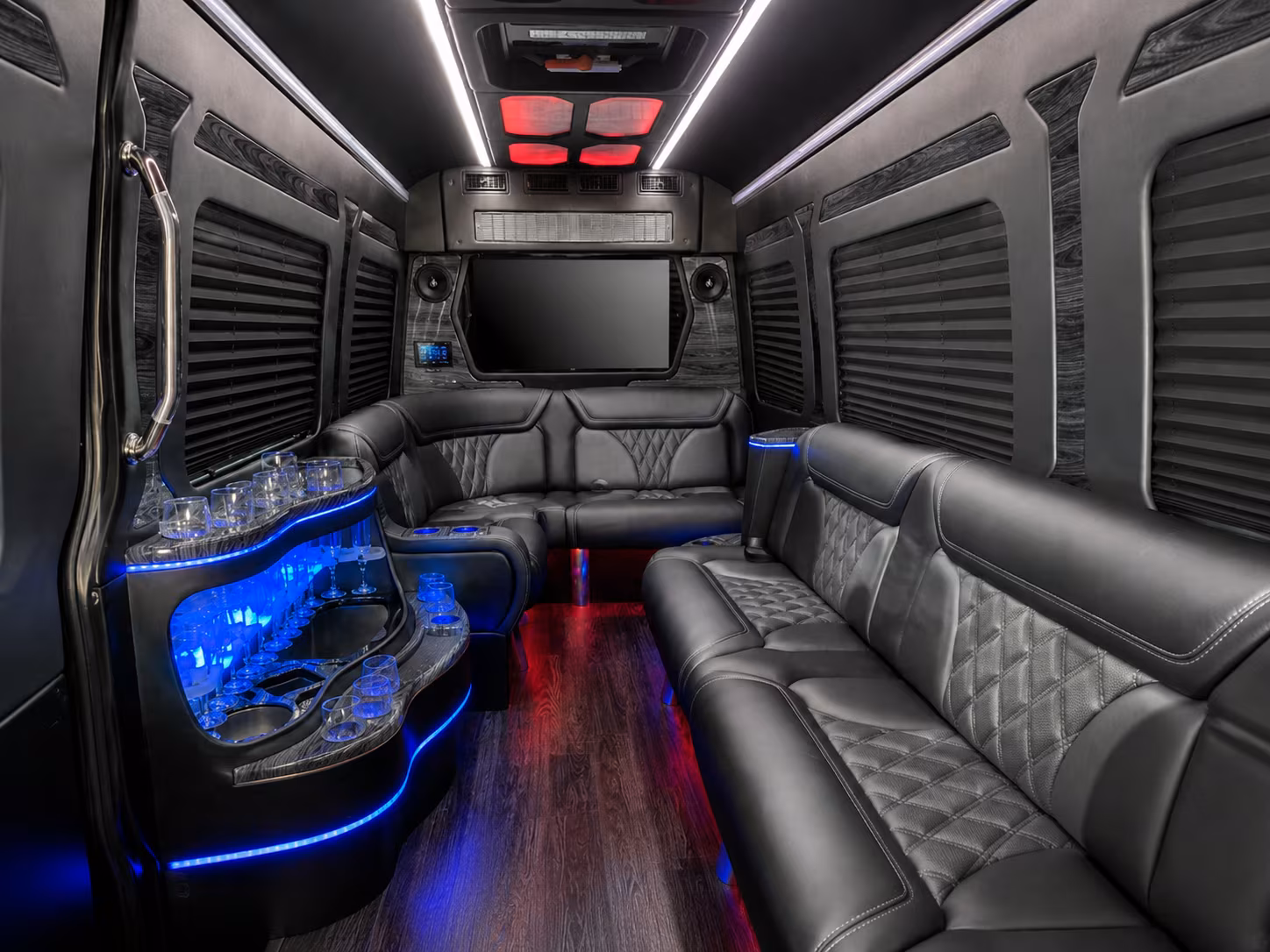 lynchburg 40 passenger party bus interior