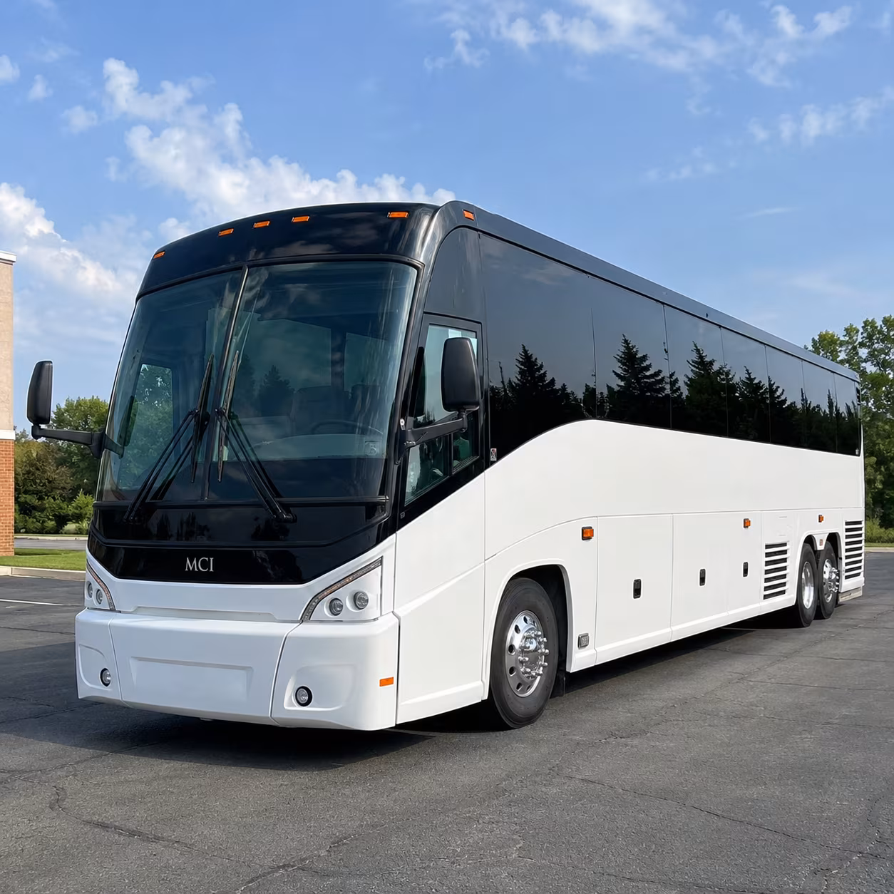 lynchburg 56 passenger charter bus